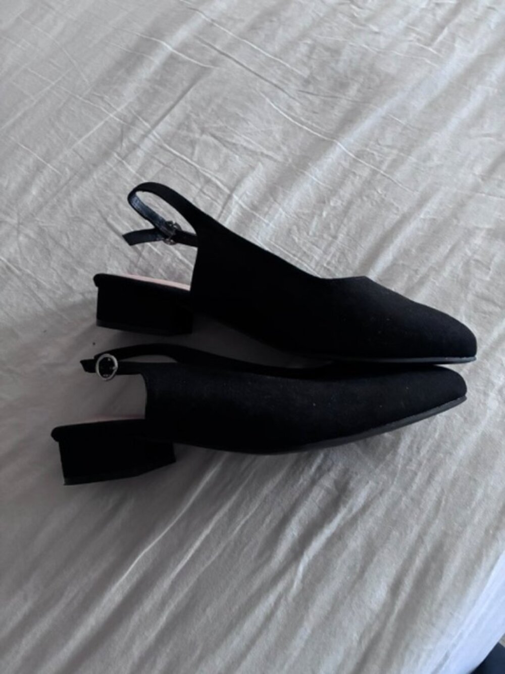 NWOB Size 11WW PENN Black Wedge Flat Comfort Dress Shoe New